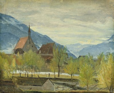 Early snow in Merano, 1830-31 by Rudolph Friedrich Wasmann